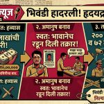 “विश्वास कोणावर ठेवायचा? ज्याने स्वतः भावाच्या खुनाची तक्रार दिली, तोच निघाला मुख्य सूत्रधार! भिवंडी ग्रामीणमधील काळीज गोठवणारी घटना…” Infographic of Bhiwandi Ganeshpuri brother murder case over land dispute for 10 lakh supari by Nityam News.